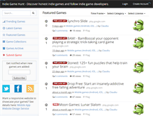 Tablet Screenshot of indiegamehunt.com